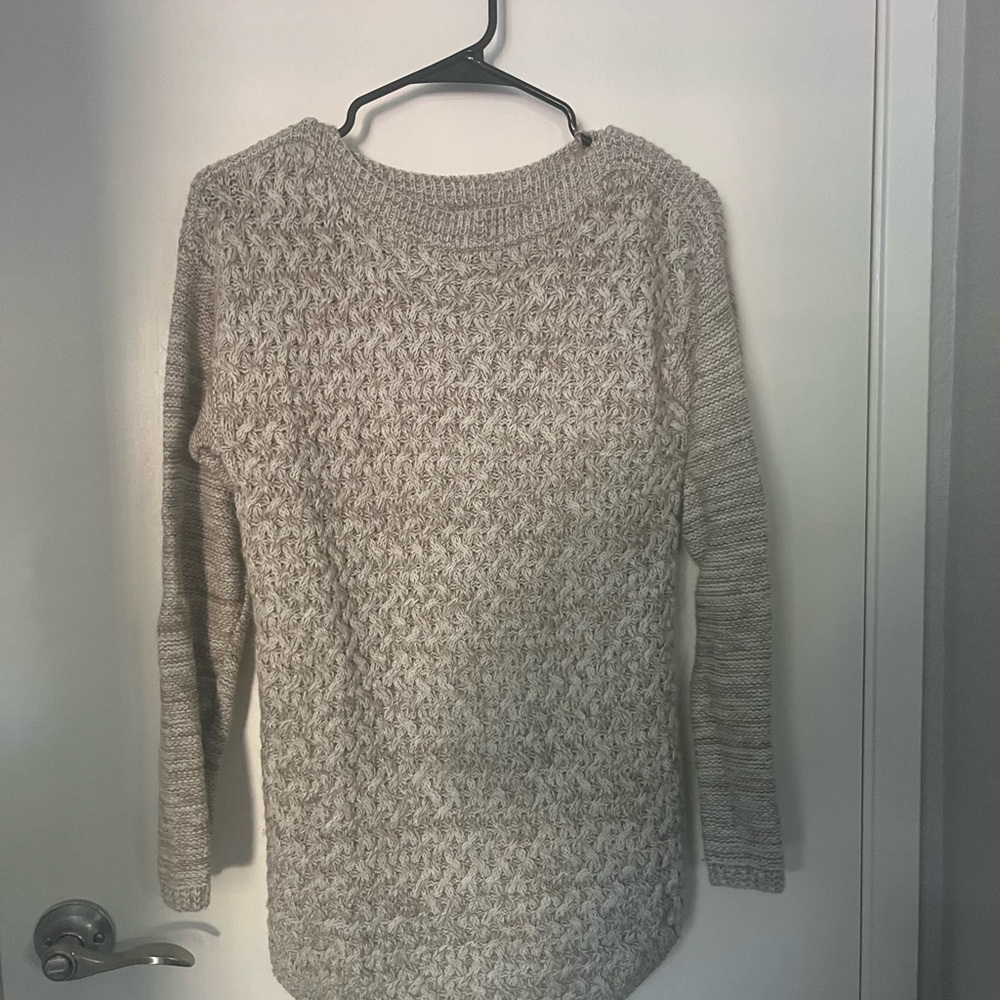 It's Our Time Textured Beige Sweater